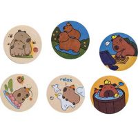 Capybara mini samoljepljivi blok za bilješke 45x45mm, 50 listova, razne vrste, 1 komad