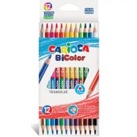 Drvene bojice sa dva vrha 12kom 24 boje - Carioca