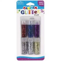 Carioca: Glitter Dust 6 kom prah set - Varijacije boja