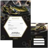 Ars Una: žuti set od 10 pozivnica s motivom Lamborghinija i kuvertama
