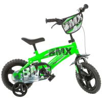BMX 12” dječji bicikl s pomoćnim kotačima, zelene-crne boje – Dino Bikes bicikl - b/m/BMX-12-djecji-bicikl-s-pomocnim-kotacima-zelene-crne-boje-Dino-Bikes-bicikl-1.jpg