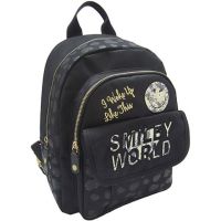 Crni modni ruksak Smiley World, školska torba 26x34x17 cm - c/r/crni-modni-ruksak-smiley-world-skolska-torba-26x34x17-cm.jpg