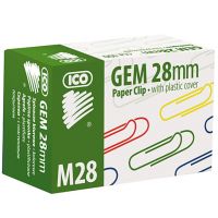 ICO: M28 Šareni spajalice 28mm 100kom