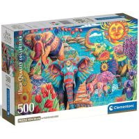 Karneval slonova 500-dijelni HQC kompakt puzzle - Clementoni