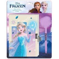 Disney: Snježno kraljevstvo 2 tajni dnevnik s lokotom i pompon olovkom 12x18cm 60 listova