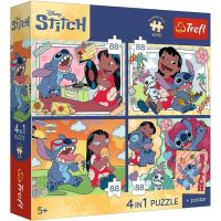 Disney Lilo & Stitch - 4 x 88 kom Premium Plus Kids puzzle - Trefl