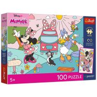 Disney Minnie Mouse Ružičasta avantura slagalica 100 dijelova s posterom - Trefl
