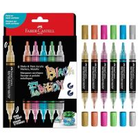 Faber-Castell: Black Edition Shake & Paint dvostrani metalik marker set s 6 boja, 3 mm i 1 mm debljine - f/a/Faber-Castell-Black-Edition-Shake-amp-Paint-dvostrani-metalik-marker-set-s-6-boja-3-mm-i-1-mm-debljine-1.jpg