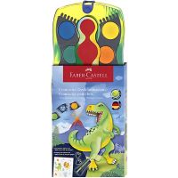 Faber-Castell: Connector set od 12 vodenih boja s povezivim paletama, s uzorkom dinosaura - f/a/Faber-Castell-Connector-set-od-12-vodenih-boja-s-povezivim-paletama-s-uzorkom-dinosaura-1.jpg