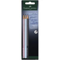 Faber-Castell: GRIP Sparkle Harmony set od 3 grafitne olovke 