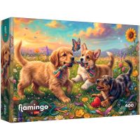 Flamingo by puzzle Igravi psići puzzle od 400 dijelova - Trefl - f/l/flamingo-by-puzzle-igravi-psici-puzzle-od-400-dijelova-trefl-1.jpg