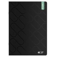 ICO: Studentska Premium Black bilježnica A/4, glatka, 40 listova