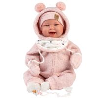 Llorens: Tala Sonrisas 44cm novorođenčad s glasom u ružičastom kombinezonu - l/l/Llorens-Tala-Sonrisas-44cm-novorodencad-s-glasom-u-ruzicastom-kombinezonu-1.jpg