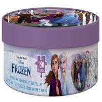 Luna: Frozen 2 - 2 u 1 okrugla slagalica za bojanje, 150 dijelova