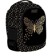 Luna: Must crni ruksak s leptirima, 3 pretinca, 32x18x43 cm - l/u/Luna-Must-crni-ruksak-s-leptirima-3-pretinca-32x18x43-cm-1.jpg