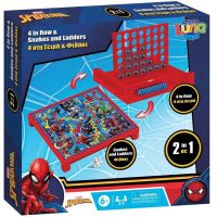Luna: Spider-Man 2 u 1 Četiri u nizu i Zmije i ljestve društvena igra - l/u/Luna-Spider-Man-2-u-1-Cetiri-u-nizu-i-Zmije-i-ljestve-drustvena-igra-1.jpg