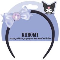 Luna: Traka za kosu s mašnom s uzorkom Kuromi - l/u/Luna-Traka-za-kosu-s-masnom-s-uzorkom-Kuromi-1.jpg