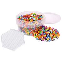 PlayBox: 5 mm MIDI glačane prugaste perle s 1000 komada i šesterokutnom podlogom - p/l/PlayBox-5-mm-MIDI-glacane-prugaste-perle-s-1000-komada-i-sesterokutnom-podlogom-1.jpg