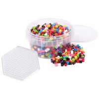 PlayBox: 5 mm MIDI glačljive perle u boji, 1000 komada s heksagonalnom podlogom - p/l/PlayBox-5-mm-MIDI-glacljive-perle-u-boji-1000-komada-s-heksagonalnom-podlogom-1.jpg