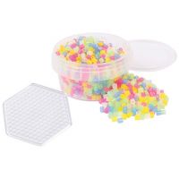PlayBox: 5mm MIDI prozirne perle za peglanje, 1000 komada s heksagonalnom podlogom - p/l/PlayBox-5mm-MIDI-prozirne-perle-za-peglanje-1000-komada-s-heksagonalnom-podlogom-1.jpg