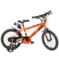 R88 dječji bicikl 16” s držačem za bočicu i pomoćnim kotačima u narančasto-crnoj boji – Dino Bikes bicikl - r/8/R88-djecji-bicikl-16-s-drzacem-za-bocicu-i-pomocnim-kotacima-u-narancasto-crnoj-boji-Dino-Bikes-bicikl-1.jpg