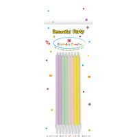 Set od 16 pastelnih rođendanskih svijeća