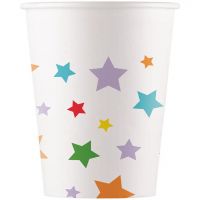 Set od 8 papirnatih čaša sa zvjezdicama, 200 ml
