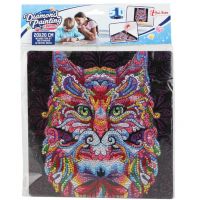 Slika s dijamantima: Set za dijamantno slikanje mačke 20x20 cm
