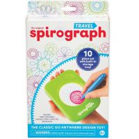 Spirograf: Putni spirograf s kutijom za pohranu u kompaktnoj veličini, set od 10 komada
