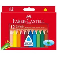 Triangular vax masne krede u setu 12 kom - Faber-Castell
