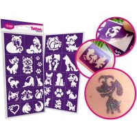 TyToo: Set šablona za tetovažu s glitterom za pse i mačke, 27 komada - t/y/TyToo-Set-sablona-za-tetovazu-s-glitterom-za-pse-i-macke-27-komada-1.jpg