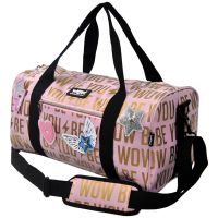 WOW Generation: Ružičasto-zlatna sportska torba s naljepnicama 43cm - w/o/WOW-Generation-Ruzicasto-zlatna-sportska-torba-s-naljepnicama-43cm-1.jpg