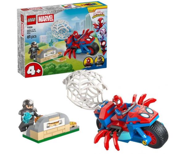 LEGO® Marvel: Motociklistički Spider-Man protiv Rhina (11206)