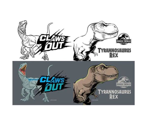 Must... Jurassic World bilježnica sa crtama, može se bojati, 40 stranica, dvije vrste