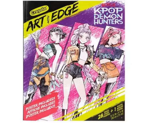 Crayola: Umjetnost s rubom - K-Pop Demon Hunters bojanka i poster