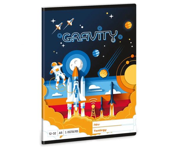 Ars Una: Gravity astronaut bilježnica za 3. razred, A/5 linije