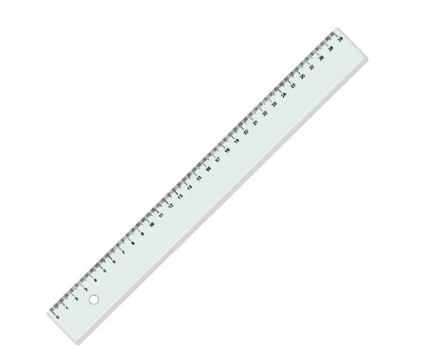 ICO: ravnalo prozirno 30cm