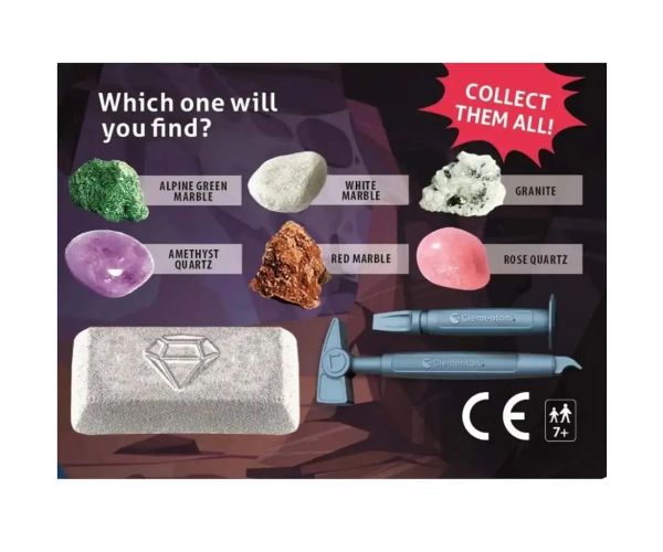 Mini arheološki set - Minerali i drago kamenje - Clementoni