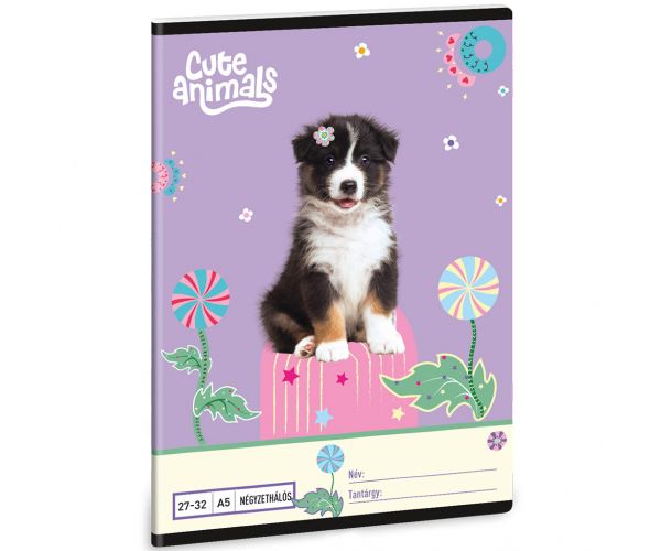 Ars Una: Slatke životinje - Aussie bilježnica s kvadratićima A5 27-32