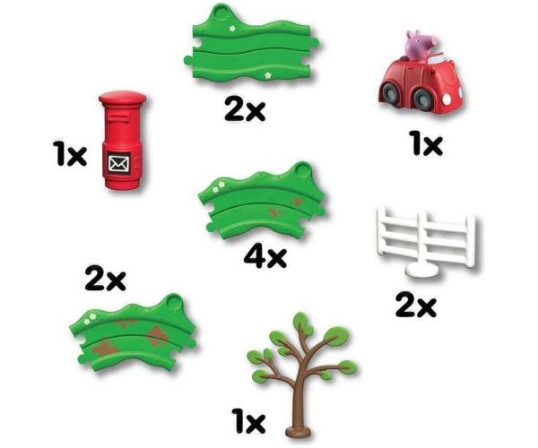 Whizz-Around Peppa prase crvenim automobilićem set za igru