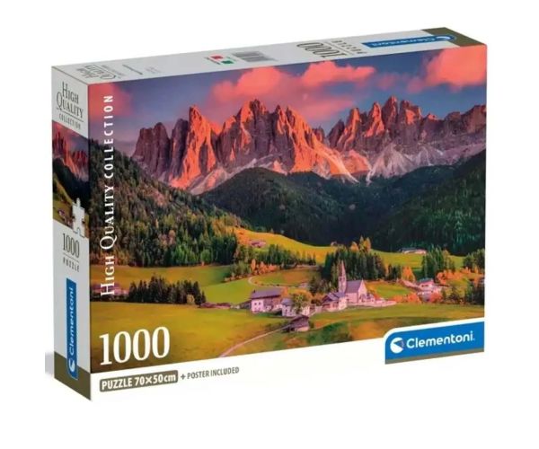 Čarobni dolomiti 1000 kom HQC puzzle s posterom - Clementoni