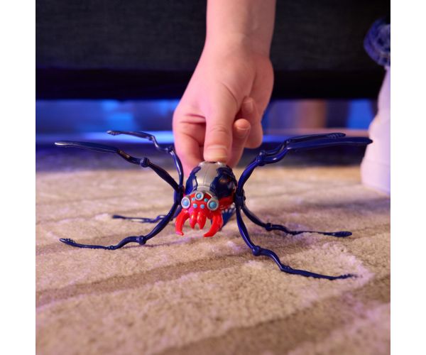 Hex Bots: Skitter Bot interaktivni robot pauk – plavi-crveni - Spin Master
