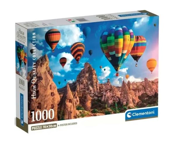 Baloni u Kapadokiji 1000 kom HQC puzzle posterom - Clementoni
