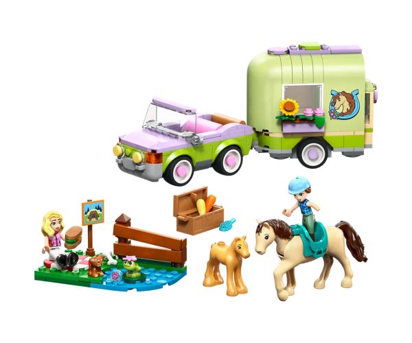 LEGO® Friends: Prikolica za konje i jahače (42695)