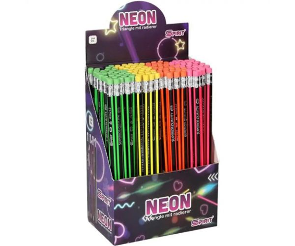Spirit: Neon HB grafitna olovka sa gumicom 1kom