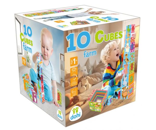 10 Cube Kockarakosgató játék - Farm