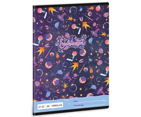 Ars Una: Enchanted vještičji uzorak, bilježnica s crtama A/5