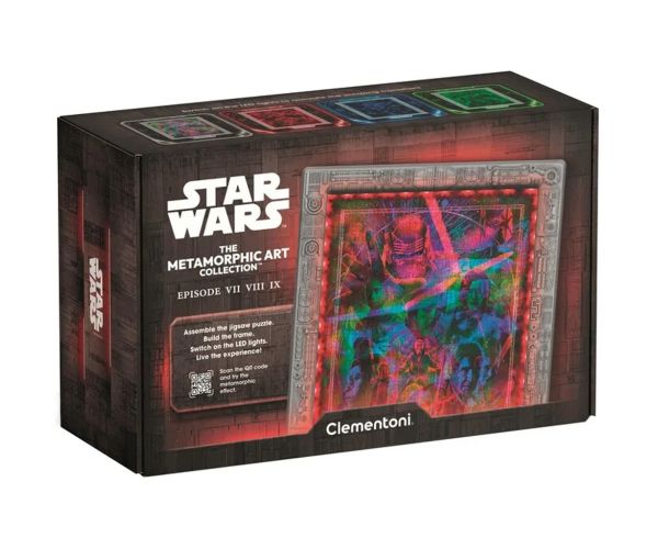 Ratovi zvijezda Metamorfozni epizoda VII-VIII-IX 520-dijelni puzzle s okvirom i RGB LED osvjetljenjem - Clementoni