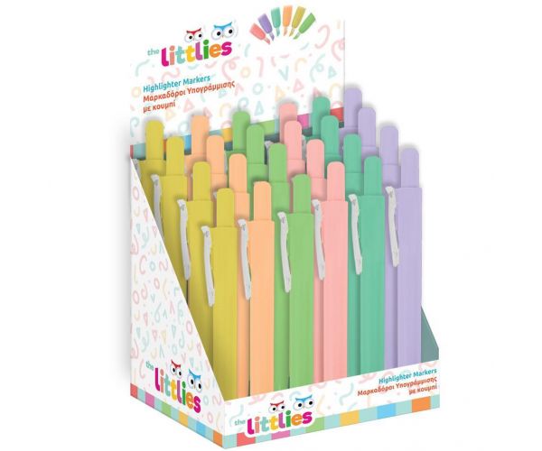 The Littlies marker za isticanje teksta pastelnih boja, u više varijanti, 1 kom.