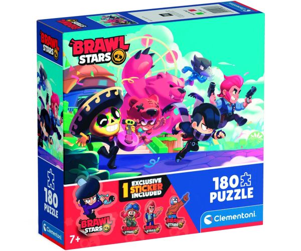 Brawl Stars Superheroji u akciji 180 komada puzzle s naljepnicom – Clementoni